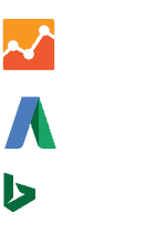 Google Adwords and Bing Ads logos